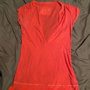 Juniors tee. Usually paired with a tank underneath